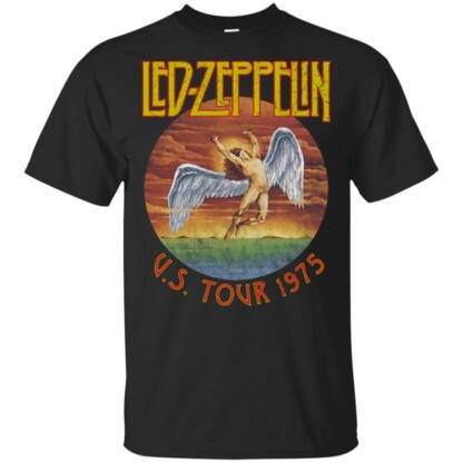 led zeppelin 1975 US tour t-shirt